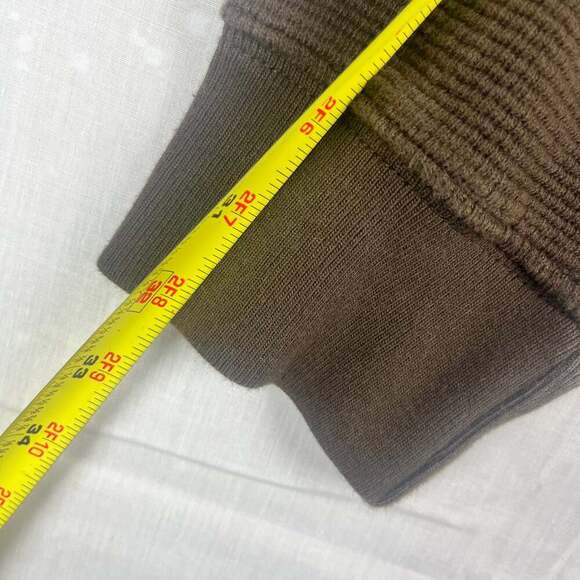 Wolverine  1/4 Zip Mens 2XL Waffle Knit Outdoor Workwear Gorpcore Brown - Picture 10 of 11